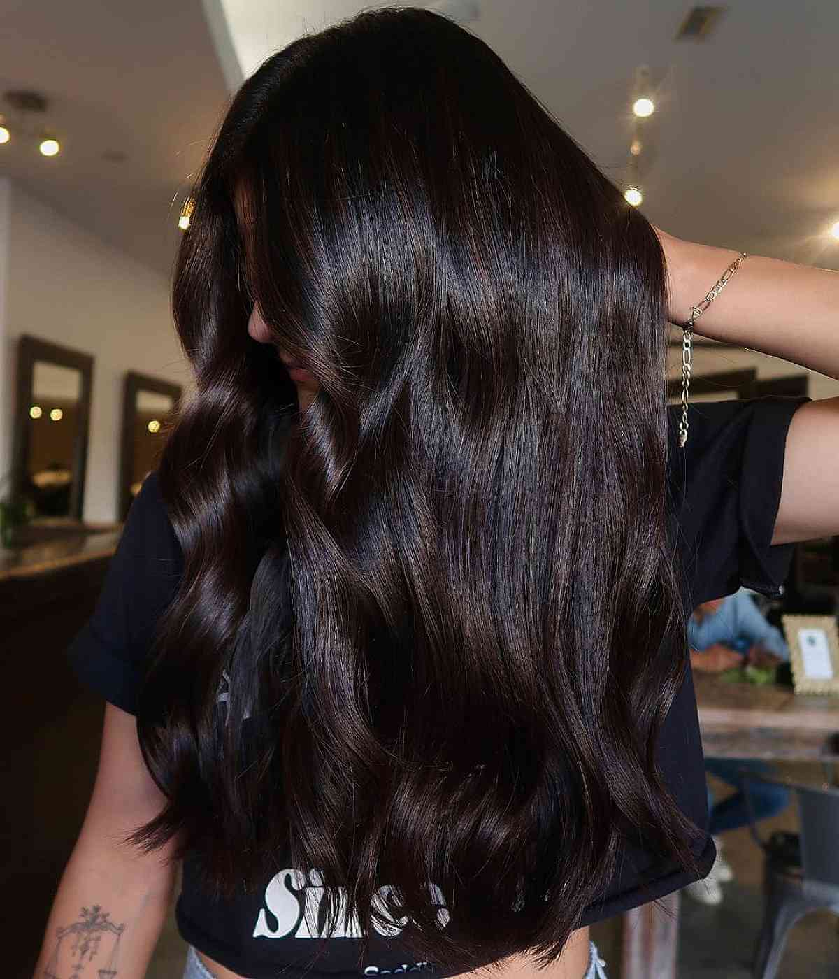 Subtle Highlights for Dark Brown Hair