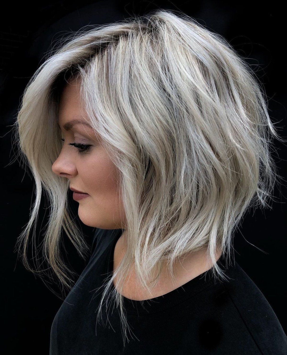 The Layered Blonde Bob