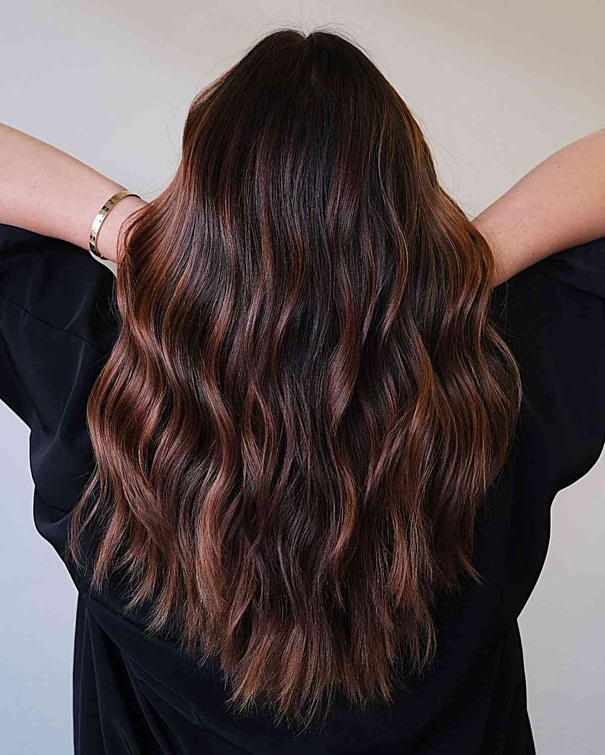 The Perfect Autumn Auburn Balayage