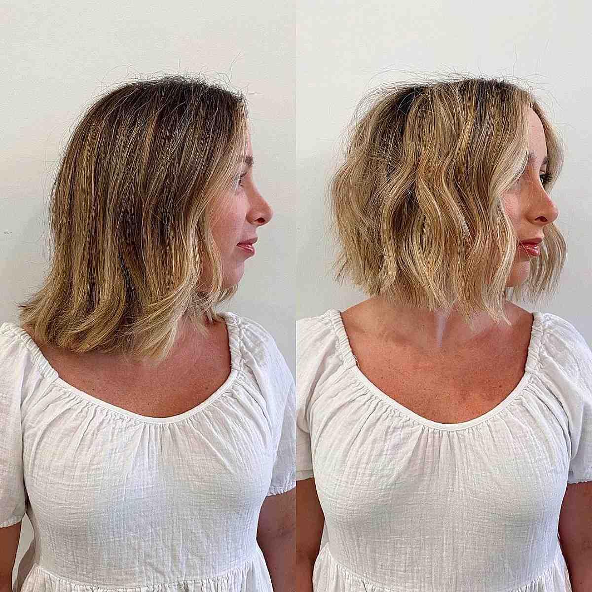 Tousled Short Bob for Blondes