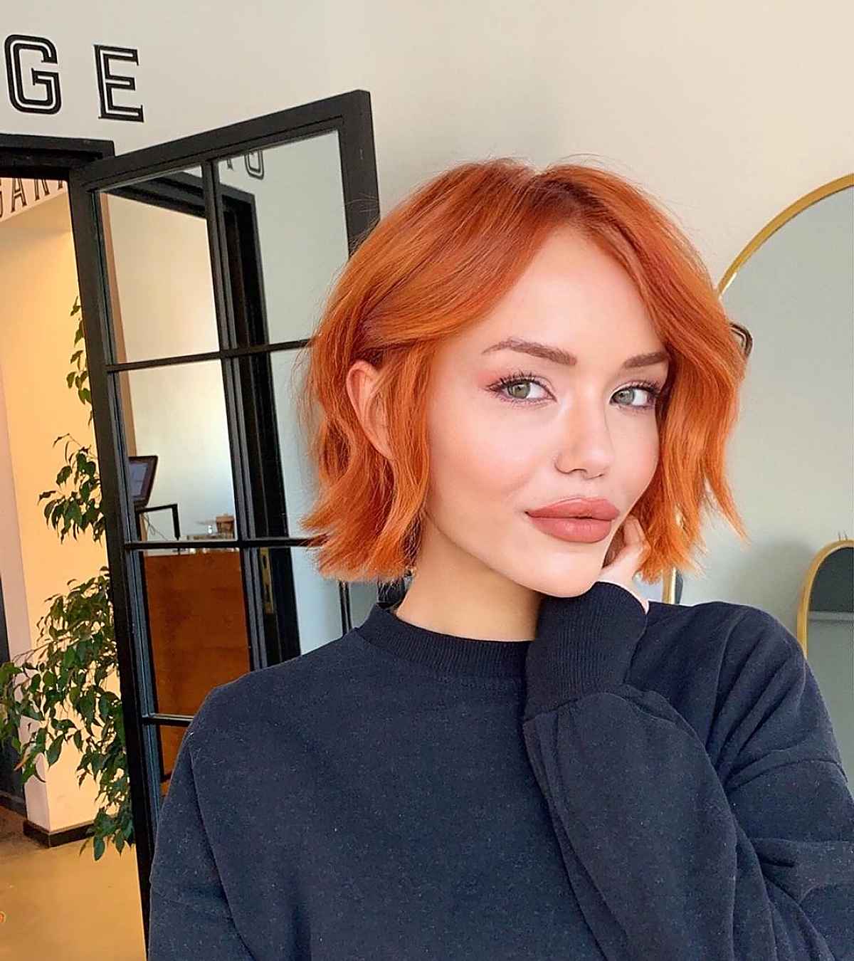 Transitional Pumpkin Spice Copper Hair Color