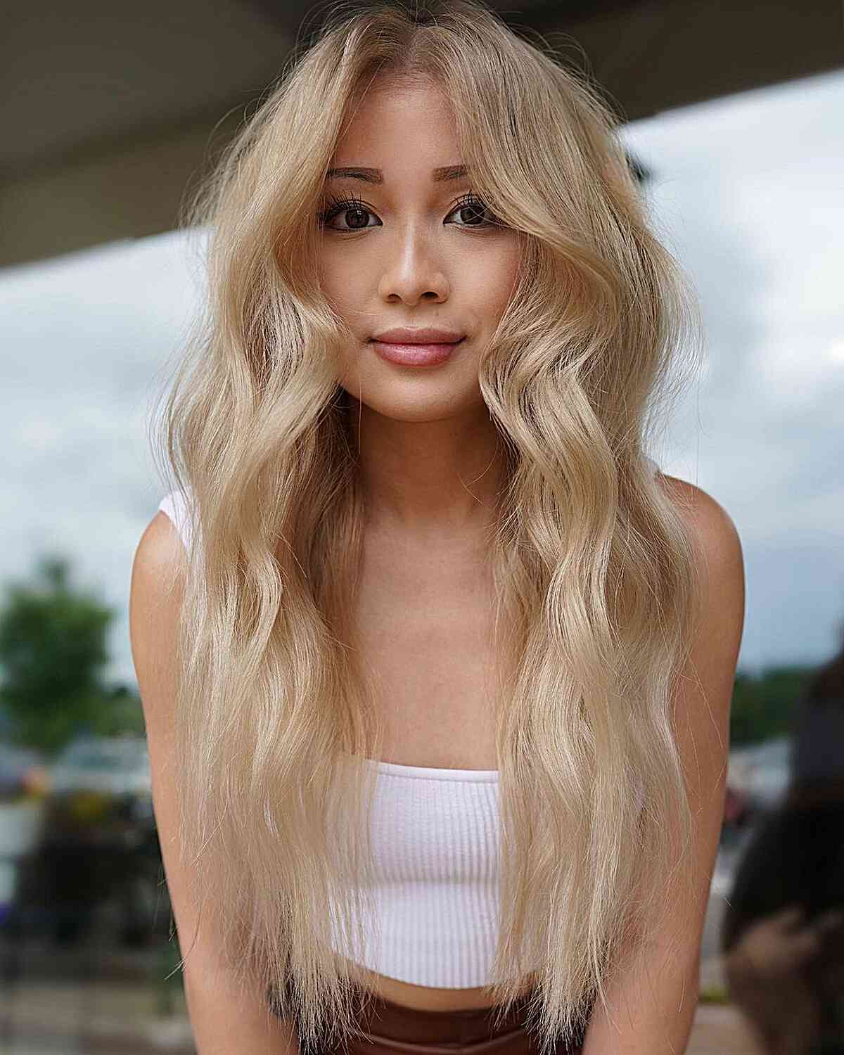 Very Long Blonde Fine Hair with Thin Ends