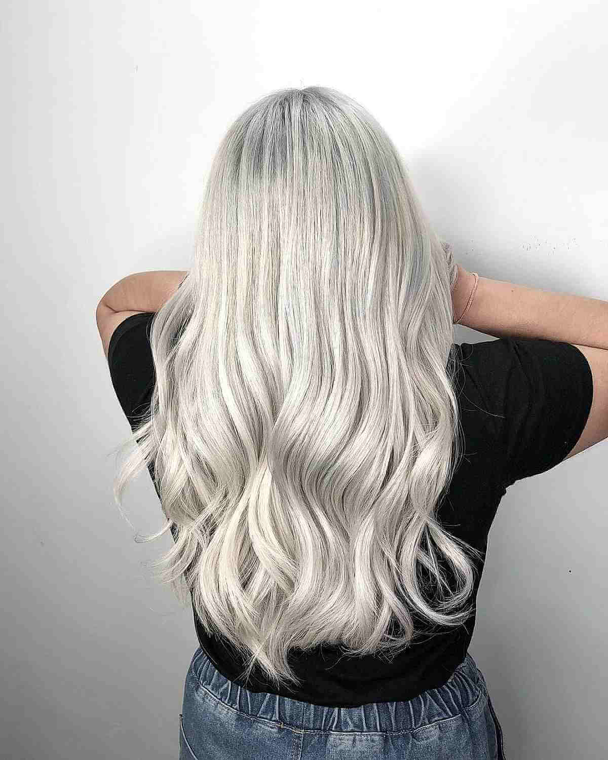 Very Popular Ice White Blonde Hair